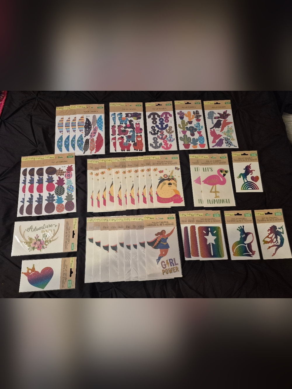 Mega 43-Piece Iron-On Transfer Bundle - Huge DIY Crafting Lot! 🍬